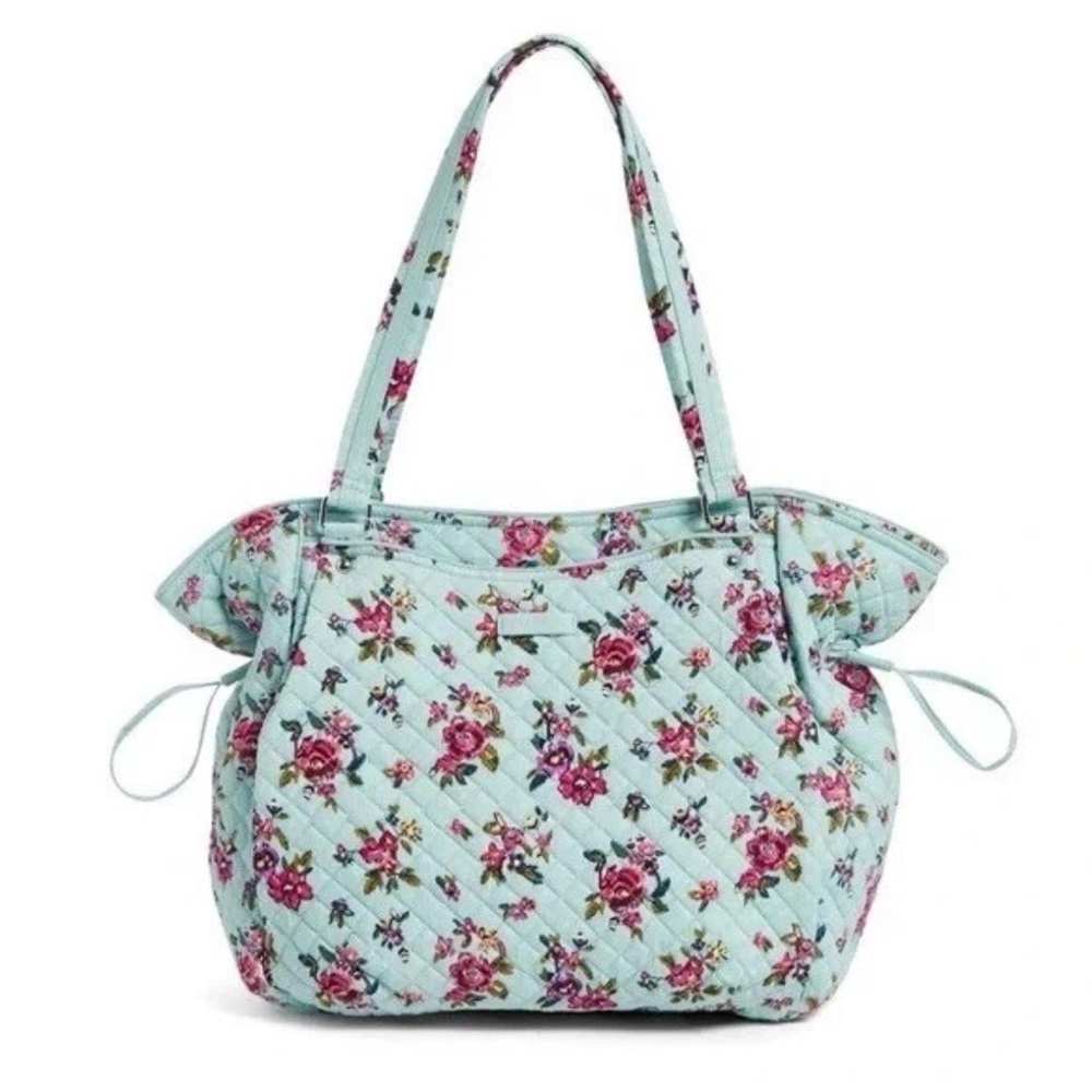 NWT Vera Bradley Iconic Glenna Satchel / Water Bouqet
